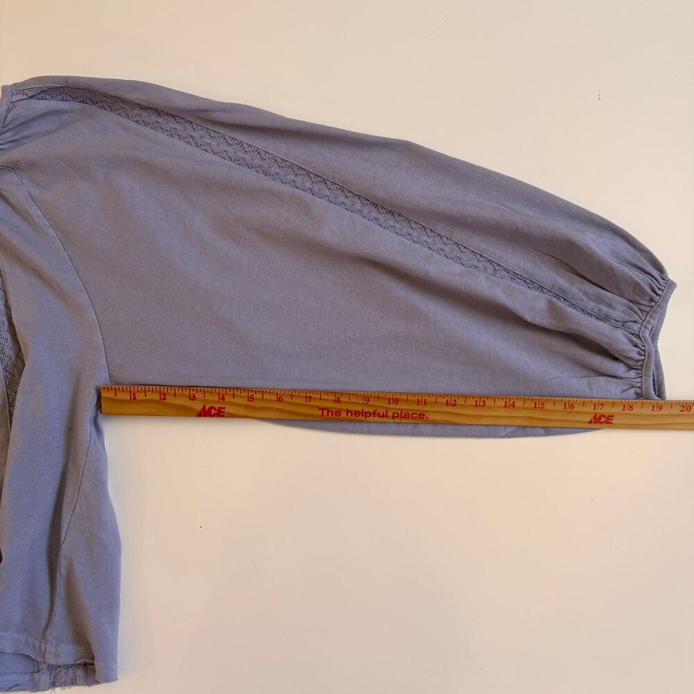 Free People Marla Long Balloon Sleeve Flowy Boho Size Medium Festival Relaxed - Picture 7 of 12